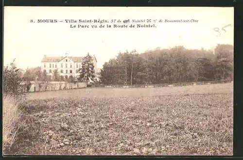 AK Mours, Villa Saint Règis, Le Parc vu de la Route de Nointel