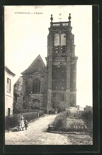 AK Attainville, L'Eglise, Ansicht auf die Kirche