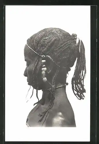 AK Femme Toucouleurs, afrikanische Volkstypen mit toller Frisur