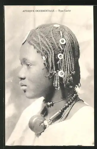 AK Type Laobè, afrikanische Volkstypen mit toller Frisur