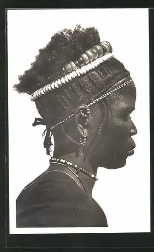AK Hte-Volta, Femme Toucouleurs, Afrikanische Frau mit Kopfschmuck