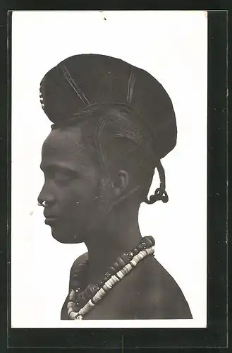 AK Hte-Volta, Femme Foulah, afrikanische Frau mit Flechtfrisur