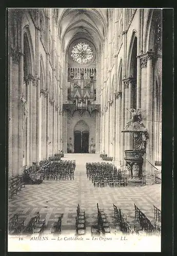 AK Amiens, La Cathèdrale-Les Orgues, Orgel
