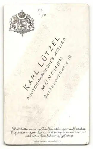 Fotografie Karl Lützel, München, Portrait junge Frau mit Haarknoten