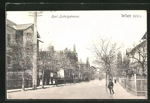 AK Wien, Blick in die Karl Ludwigstrasse