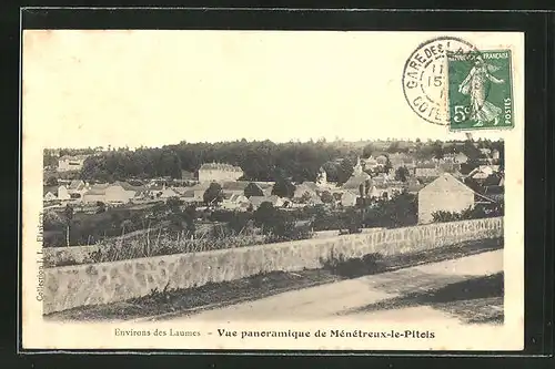 AK Menetreux-le-Pitois, Vue panoramique