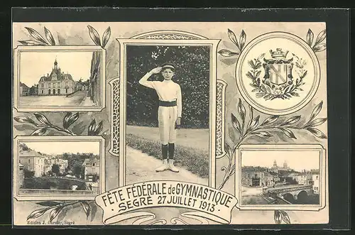 AK Segré, Fete Federale de Gymnastique 1913, Turner