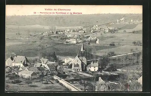 AK Valle de Chevrreuse, Panorama de Senlisse et de Garnes