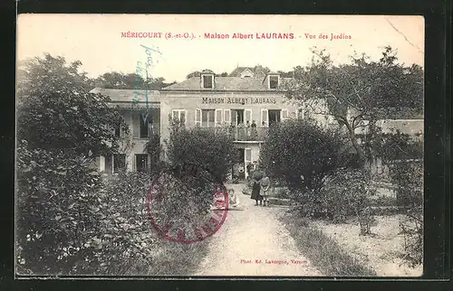 AK Méricourt, Maison Albertr Laurans, Vue des Jardons