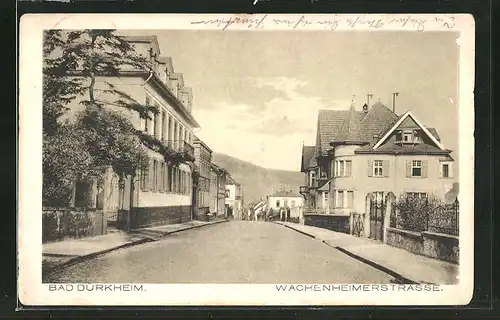 AK Bad Dürkheim, Blick in die Wachenheimerstrasse