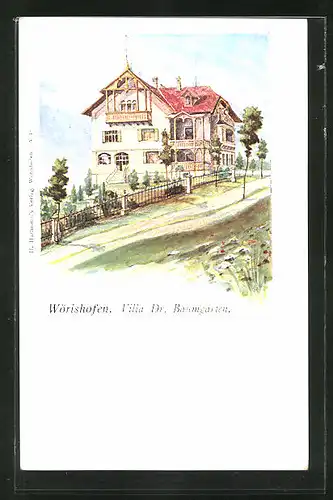 AK Wörishofen, Hotel-Pension Villa Dr. Baumgarten