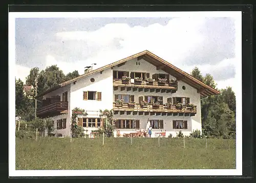AK Murnau am Staffelsee, Haus Sonnenhof, idyllisches Hotel