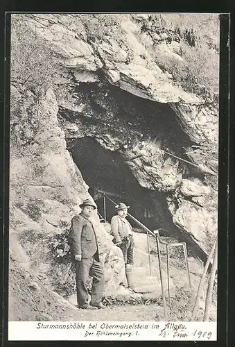AK Obermaiselstein / Allgäu, Höhleneingang I. der Sturmannshöhle