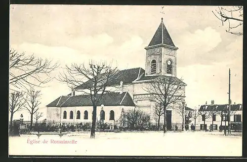 AK Romainville, L'Église, Ansicht der Kirche