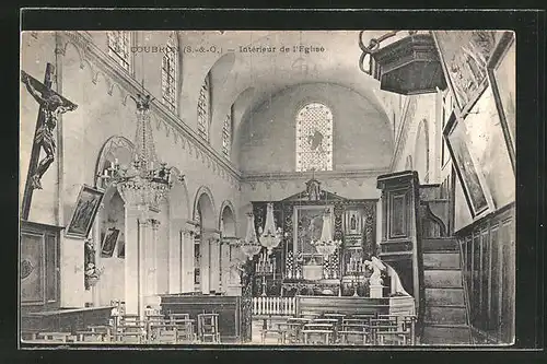 AK Coubron, Interieur de l'Eglise