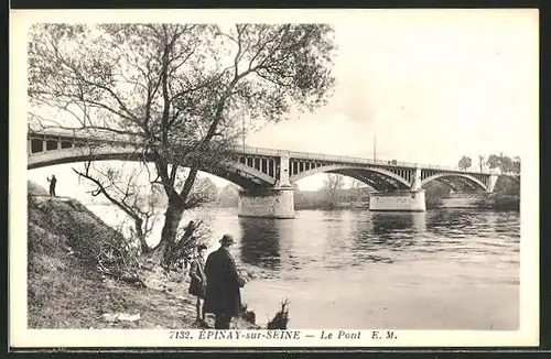 AK Epinay-sur-Seine, Le Pont
