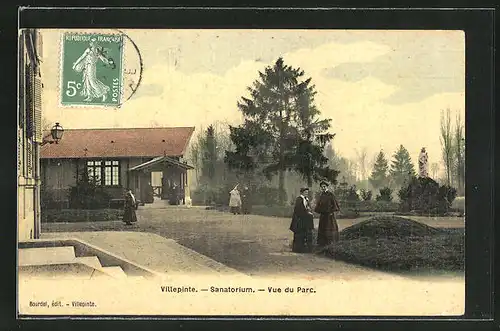 AK Villepinte, Sanatorium, Vue du Parc
