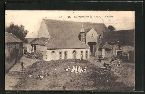 AK Blanc-Mesnil, La Ferme, Sicht auf einen Bauernhof