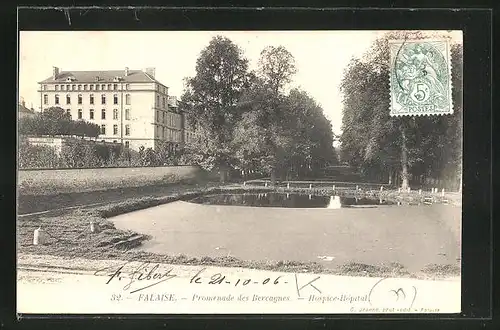 AK Falaise, Promenade des Bercagnes, Hospice-Hopital
