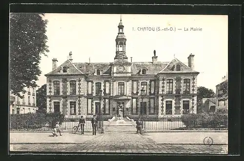 AK Chatou, La Mairie, Sicht auf das Rathaus