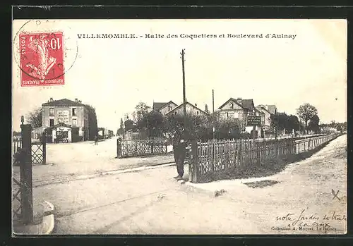 AK Villemomble, Halte des Coquetiers et Boulevard d'Aulnay