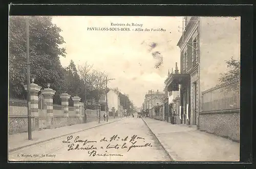 AK Pavillons-sous-Bois, Parzie dans Allee des Pavillons