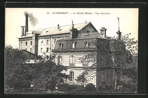 AK Le Bourget, Le Moulin Martin - Vue Intérieure