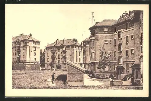 AK Stains, Cité de Jardin, Ortsansicht mit Häusern