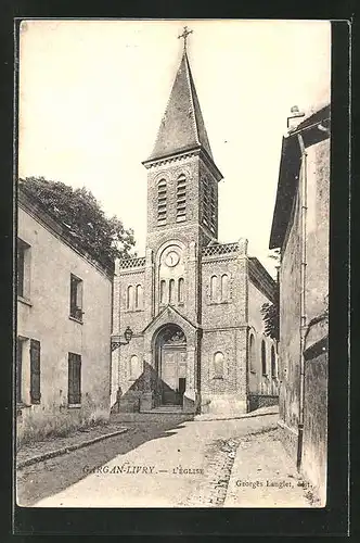 AK Gargan-Livry, L'Église, Ansicht der Kirche