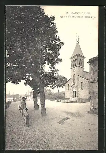 AK Saint-Denis, Eglise Saint-Joseph dans l'Ile