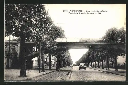 AK Pierrefitte, Avenue de Saint-Denis, Pont de la Grande Ceinture