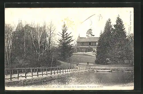 AK Gambais, Chateau de la Germaine, vue prise du Lac