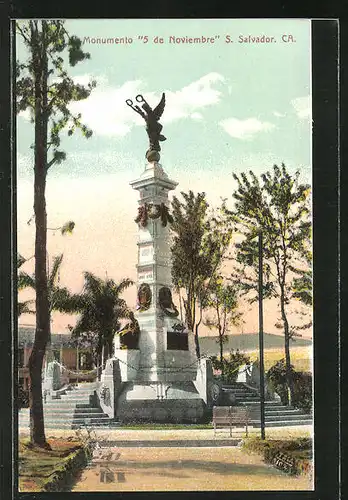AK S. Salvador / Ca., Monumento 5 de Noviembre
