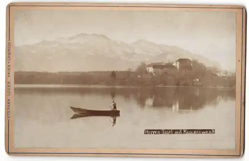 Fotografie Stephan Luger, Prien a/Chiemsee, Ansicht Chiemsee, Herren-Insel mit Kampenwand