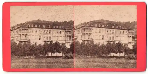 Stereo-Fotografie Pilartz, Bad Kissingen, Ansicht Bad Kissingen, Sanatorium