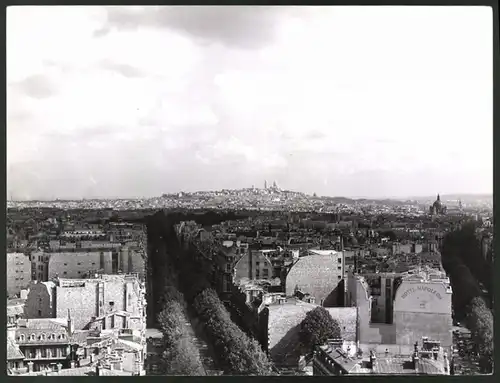Fotografie Fotograf unbekannt, Ansicht Paris, Panorama-Blick über die Stadt