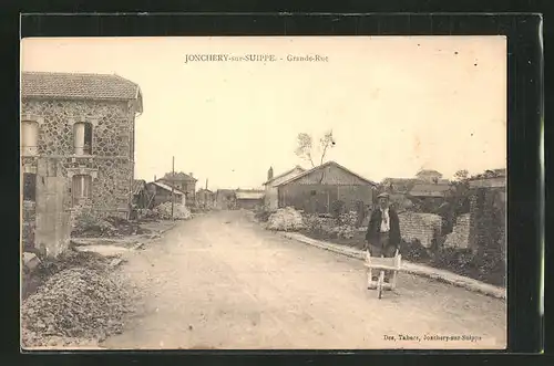 AK Jonchery-sur-Suippe, Grand-Rue, Strassenpartie