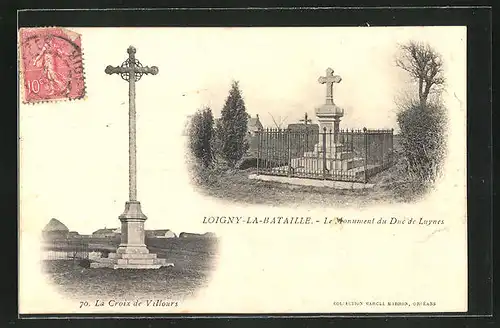 AK Loigny-la-Bataille, Le Monument du Duc de Luynes