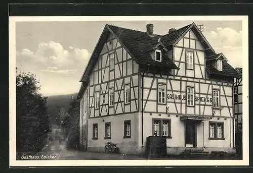 AK Hailer, Blick auf das Gasthaus Spieker