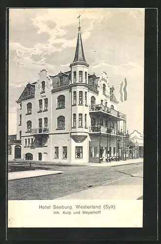 AK Westerland / Sylt, Hotel Seeburg, Inh. Kulp und Meyerhoff