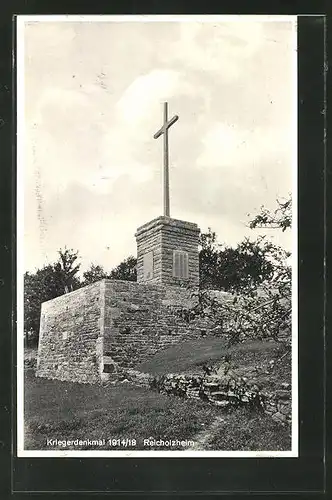 AK Reicholzheim, Kriegerdenkmal 1914 /18