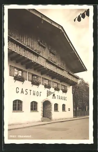 AK Oberstdorf, Gasthof zur Traube