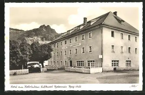 AK Bodenmais / Bay., Partie am Hotel zum "Hofbräuhaus"