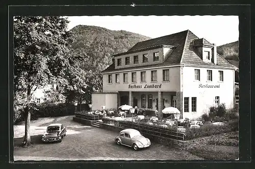 AK Altenburg / Arh, Gasthaus Lombard mit Terrasse