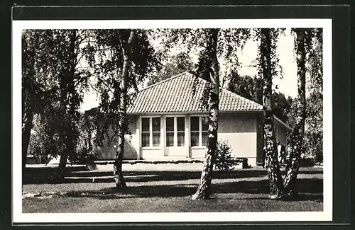 AK Döberitz, XI. Olympiade 1936, Olympisches Dorf, Wohnhaus an der oberen Dorfaue