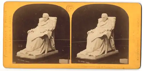 Stereo-Fotografie M. Leon & J. Levy, Exposition Universelle Paris 1867, Le derniers tour de Napoléon, Figur