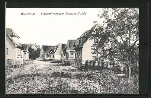 AK Crailsheim, Einfamilienhäuser in der Feuersee-Strasse
