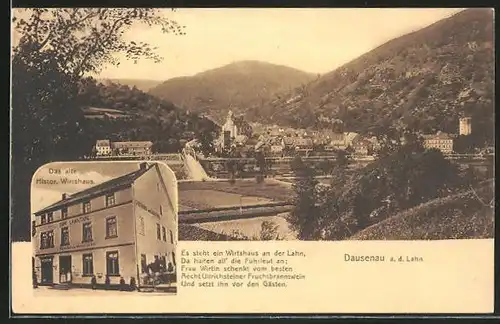 AK Dausenau / Lahn, Restaurant altes Histor. Wirtshaus