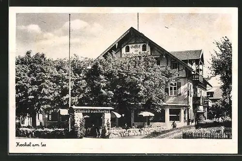 AK Kochel am See, Gasthaus Schmied von Kochel