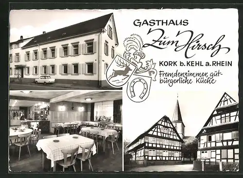 AK Kork a. Rhein, Gasthaus zum Hirsch